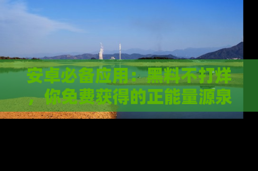 安卓必备应用:黑料不打烊,你免费获得的正能量源泉!