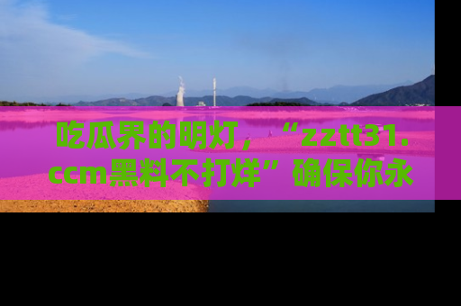 吃瓜界的明灯，“zztt31.ccm黑料不打烊”确保你永不迷路！