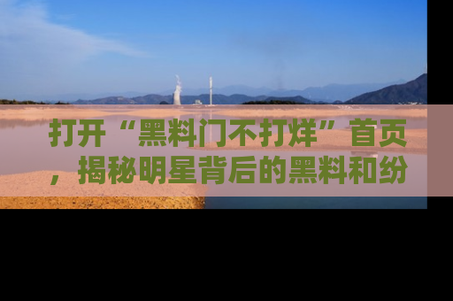 打开“黑料门不打烊”首页，揭秘明星背后的黑料和纷争真相！