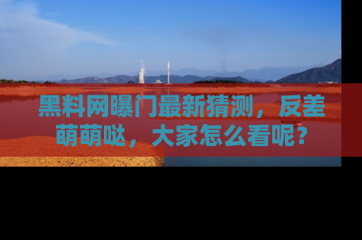 黑料网曝门最新猜测，反差萌萌哒，大家怎么看呢？