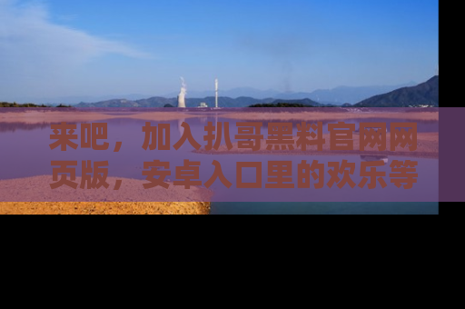 来吧，加入扒哥黑料官网网页版，安卓入口里的欢乐等着你！