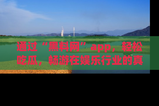 通过“黑料网”app,轻松吃瓜,畅游在娱乐行业的真实世界!