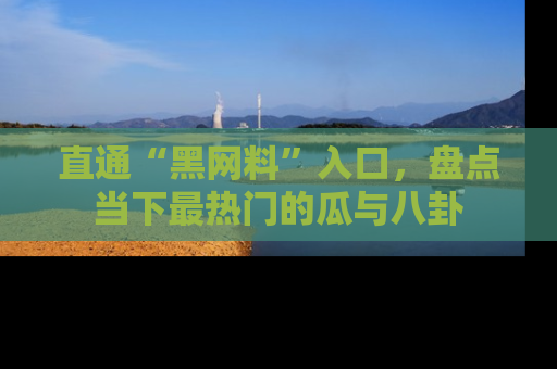 直通“黑网料”入口,盘点当下最热门的瓜与八卦